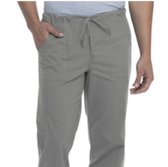 New Pewter Unisex Drawstring Scrub Pants - 3X - Picture 2 of 7